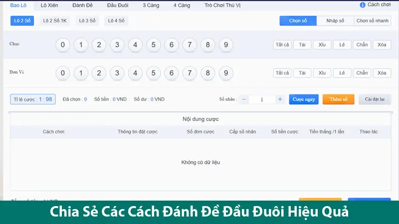 Cách Đánh Đề Đầu Đuôi: Bí Quyết Chinh Phục Lô Đề Online