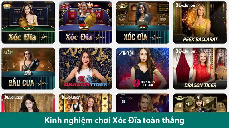 Luật chơi và các kinh nghiệm chơi xóc đĩa trực tuyến toàn thắng